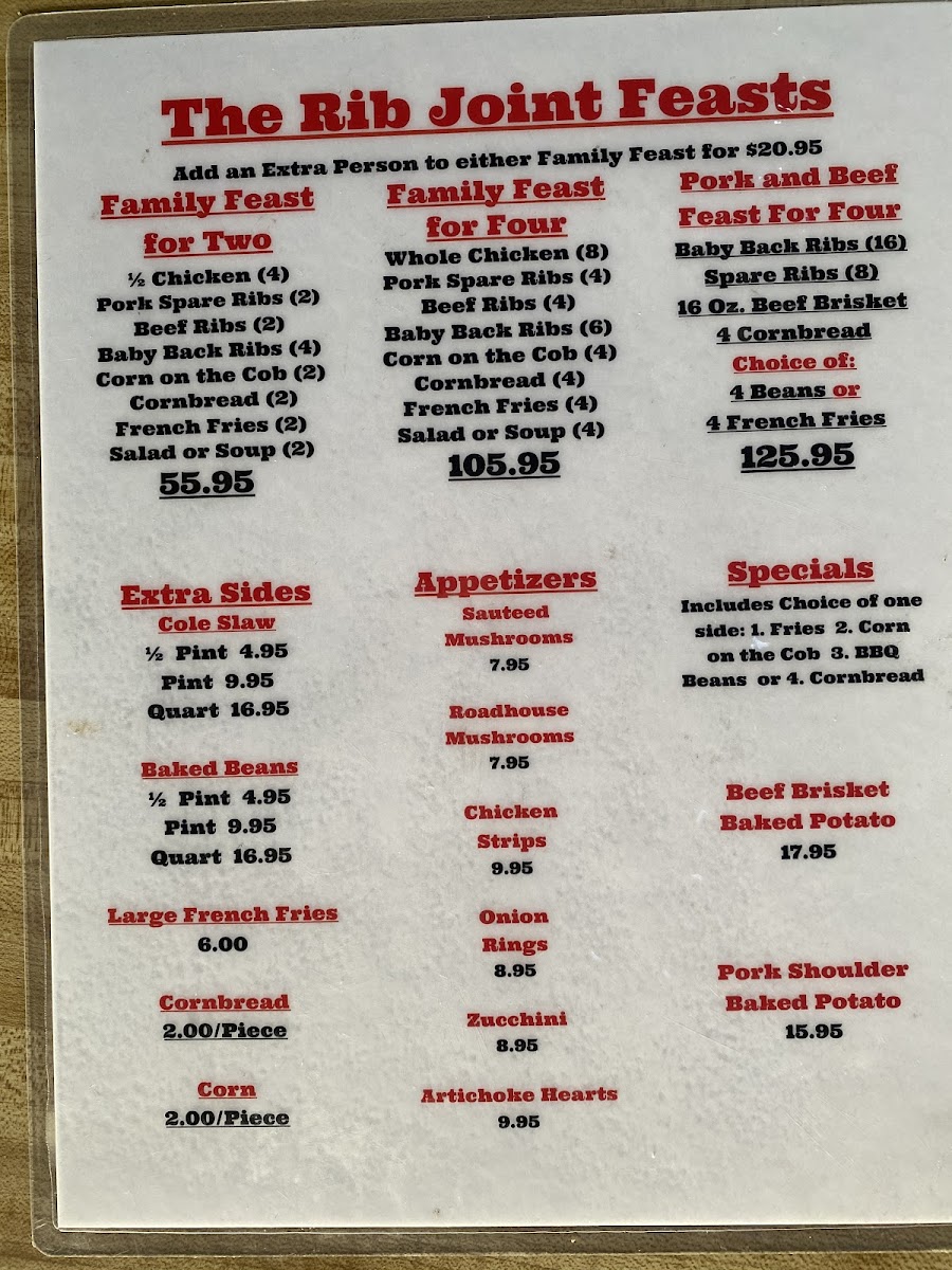 Menu The Rib Joint Roadhouse-3
